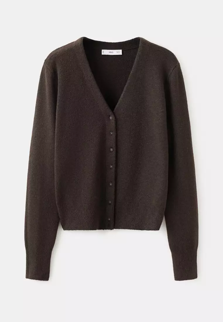 V-Neck Knitted Cardigan