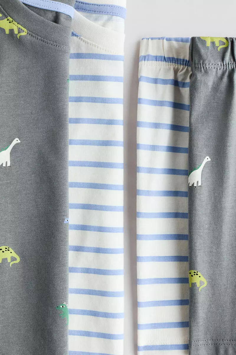 2-pack printed cotton pyjamas