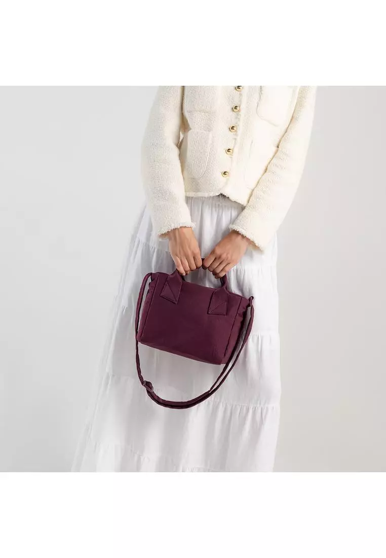 Poofah Mini Tote Bag - Blood Red