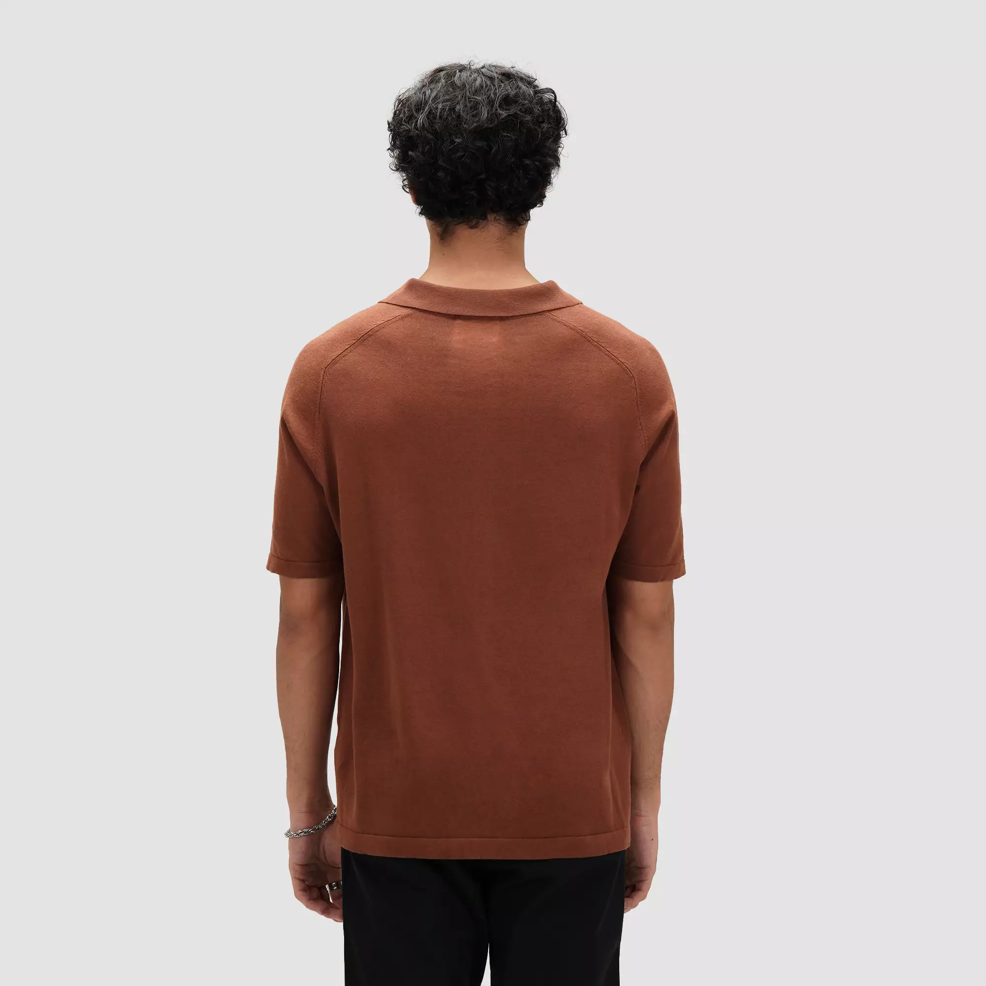 CELCIUS Relaxed Fit Kemeja Knit I31000421C Coklat