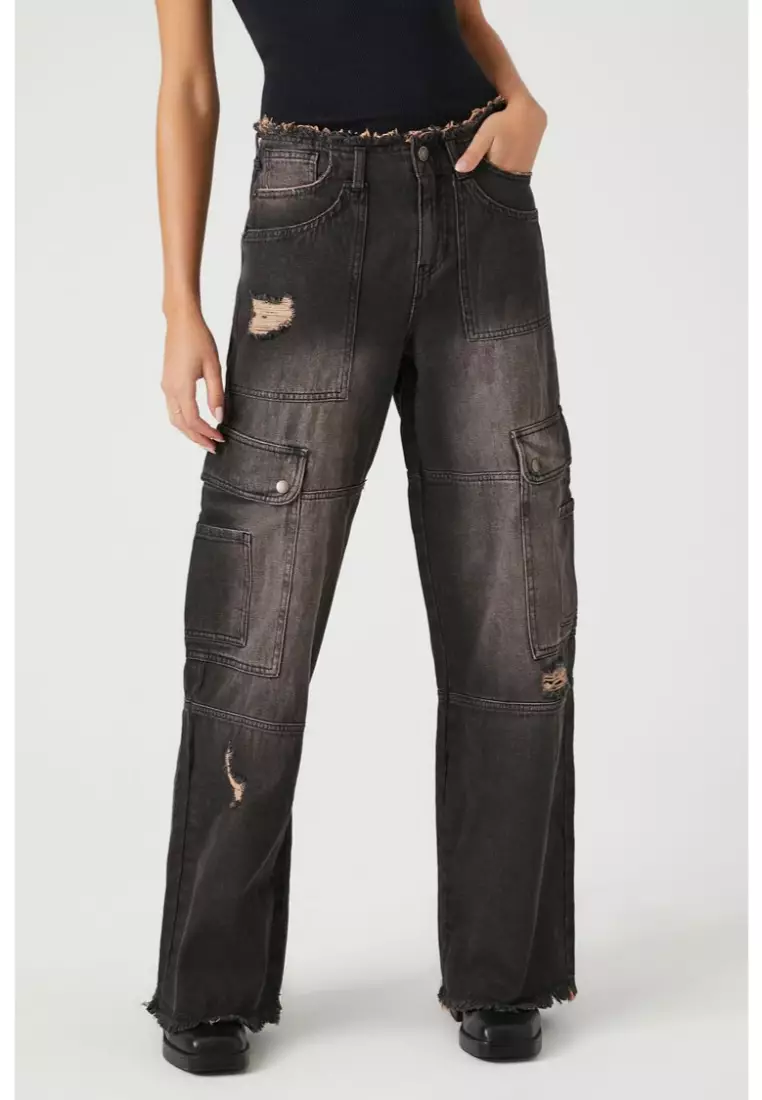 Ripped black jeans forever 21 deals
