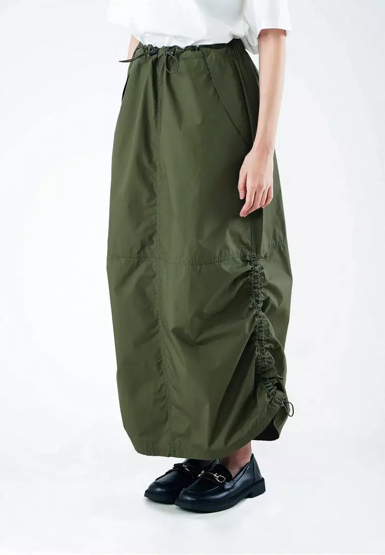 Women's Poplin Drawstring Skirt C040923