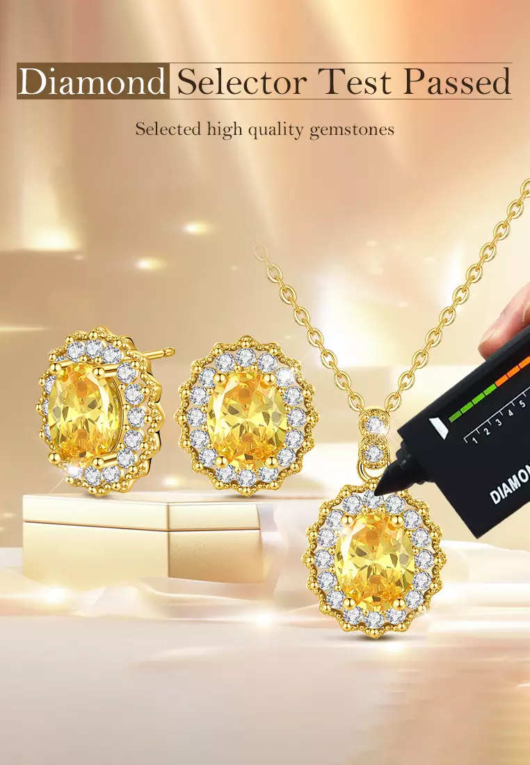 Set Perhiasan Kalung Anting Set Aksesori Serbaguna Minimalis Anti Luntur Baja Tahan Karat