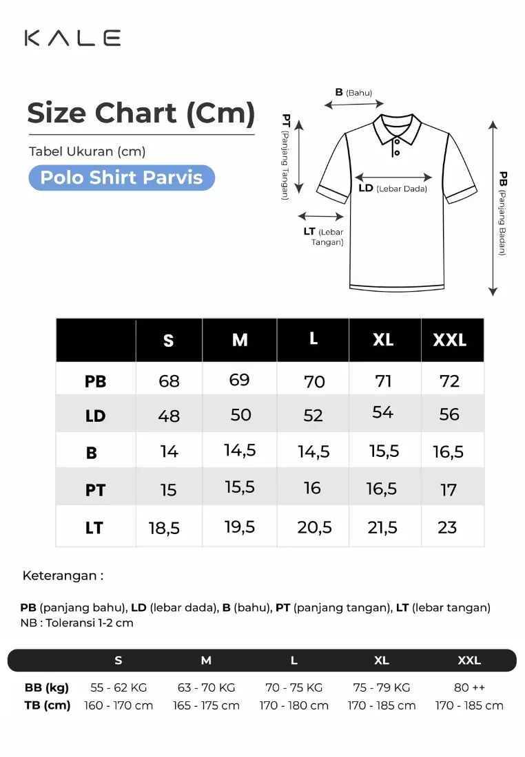 Kale / PARVIS Black / Polo Shirt Pria / Atasan Kaos Polo Pria / Kaos Polo Berbahan Cotton Pique / Polo Shirt Slim Fit