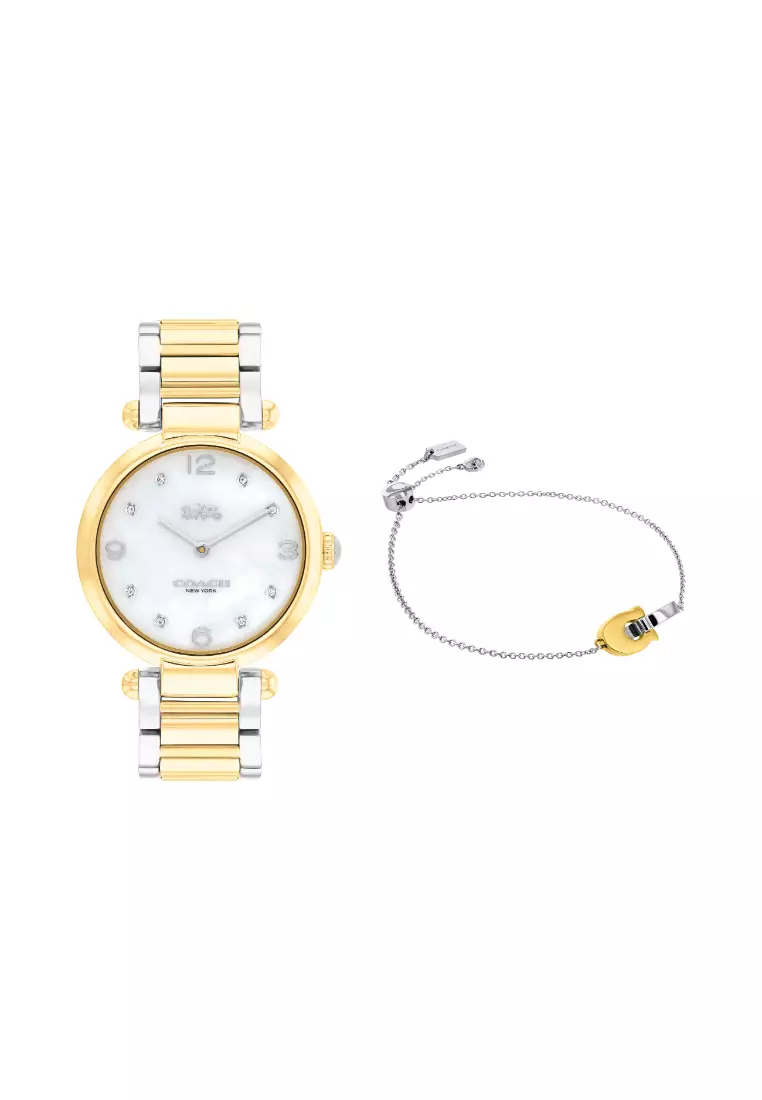 Gold coach watch with diamonds discount