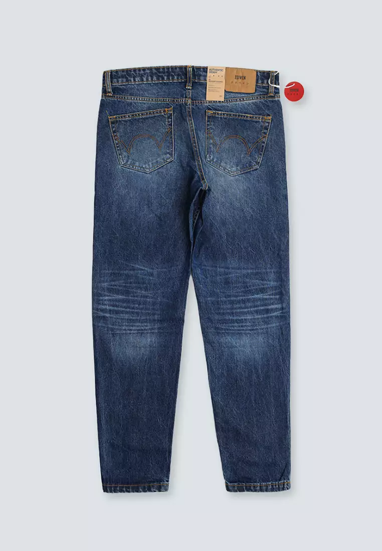 EDWIN JEANS - Celana Denim Pria 811 Handcrafted Jeans Reguler Taper Vertical Laser Cut
