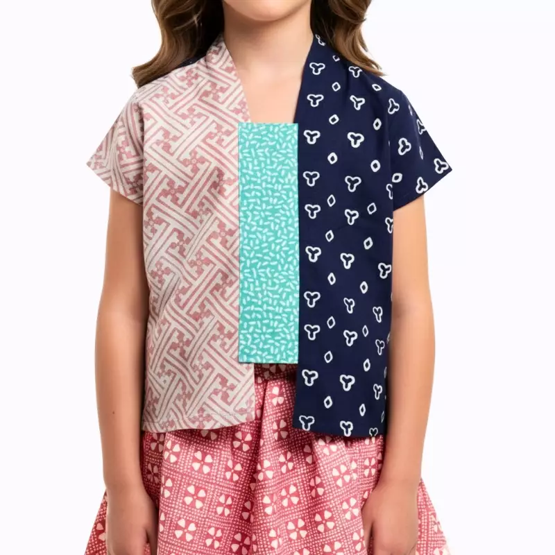 Blouse Batik Anak Perempuan - Bhatara Batik Sheisha - Atasan Batik Modern Lengan Pendek