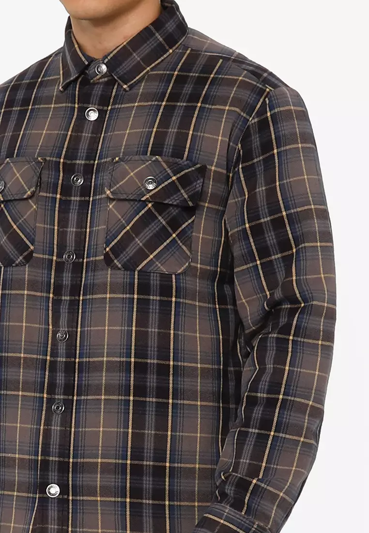 Harley-Davidson Men's Quilted Lining Plaid Shirt Jacket