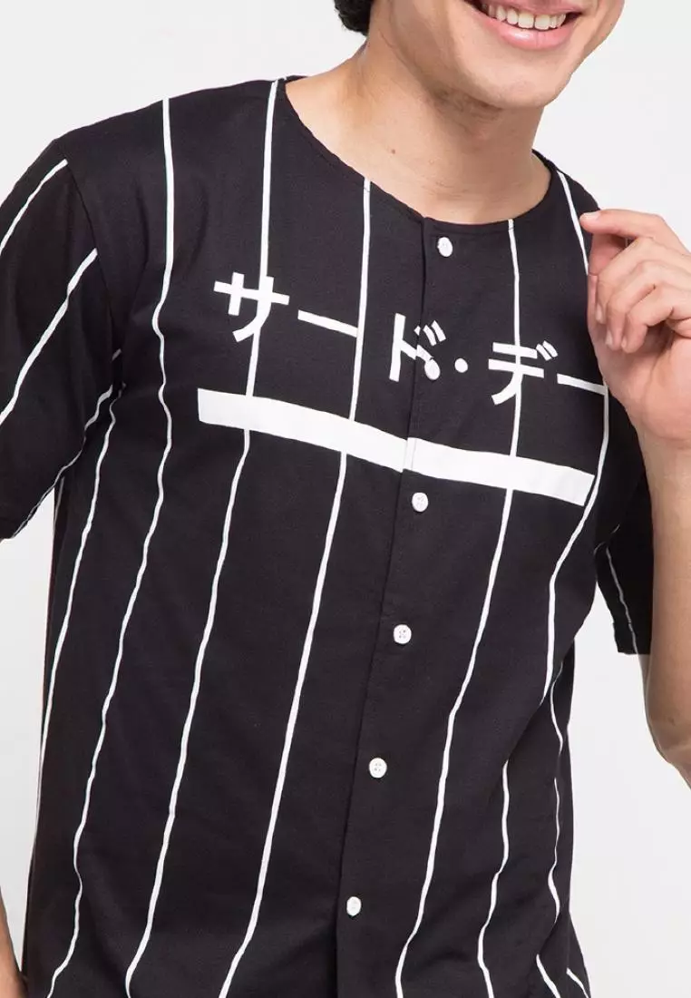 MTG50 men  katakana underline baseball jersey unisex pria