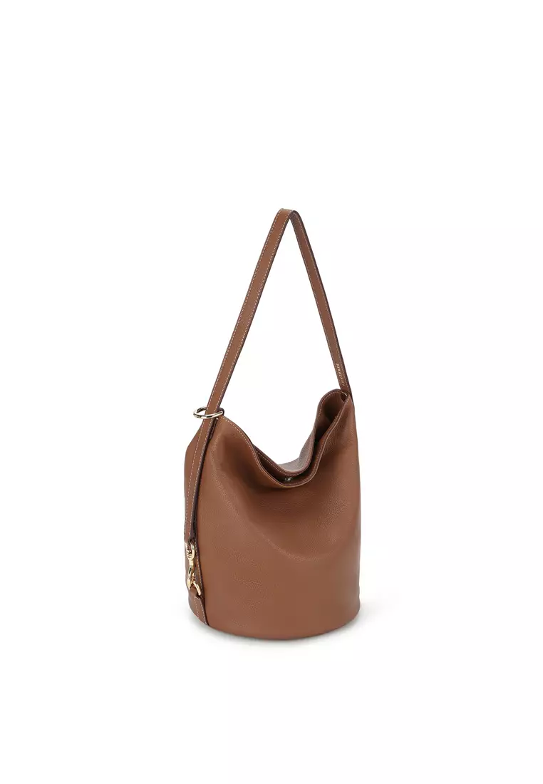 ORUKAMI Convertible Soft Bucket Bag - Caramel