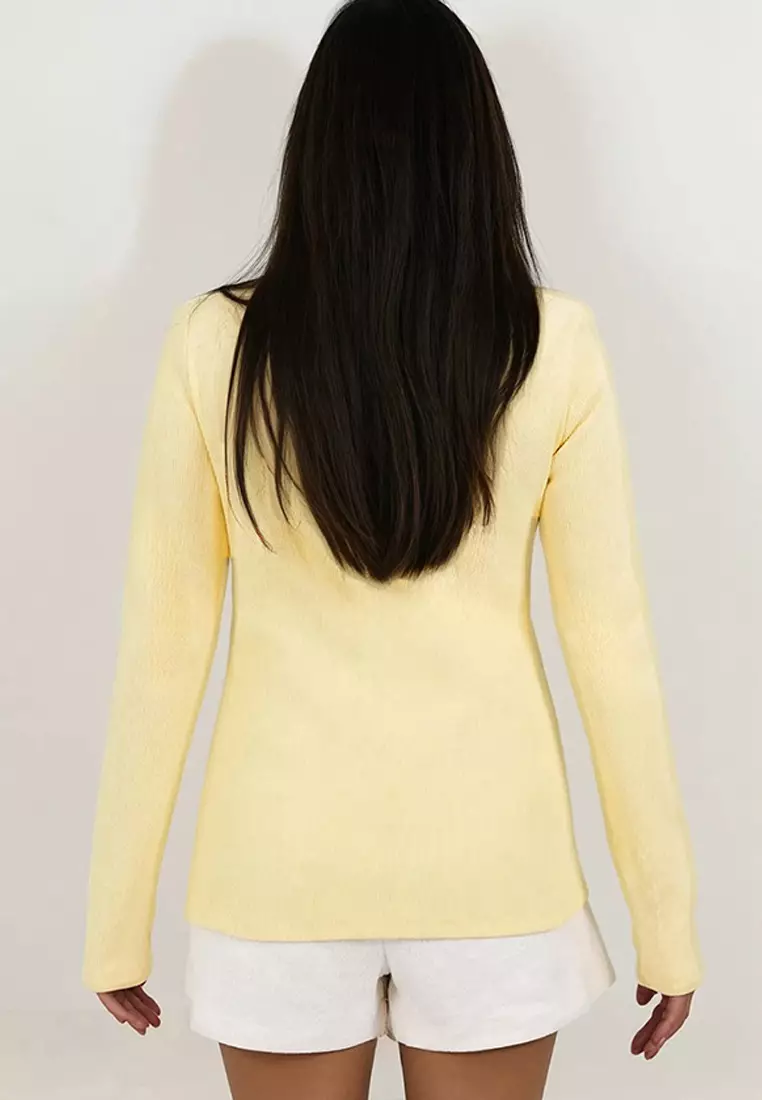 Accessory Detailed Asymmetrical Gathered Blouse