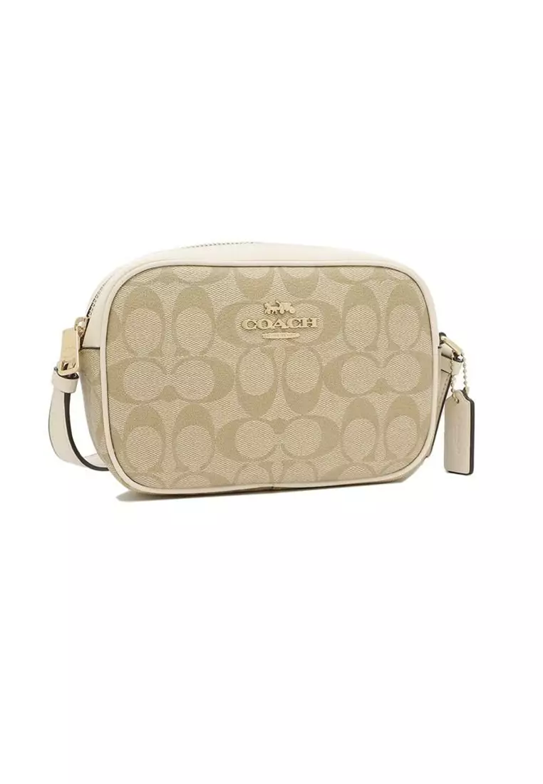 Coach Mini Jamie Camera Bag In Signature Canvas Light Khaki Chalk C9926
