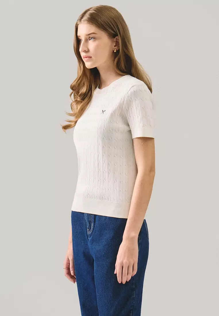 Cable Knit Top
