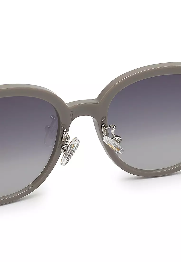 Unisex Fashion Sunglasses (Kacamata Hitam) - Krem / Abu-Abu / Ungu