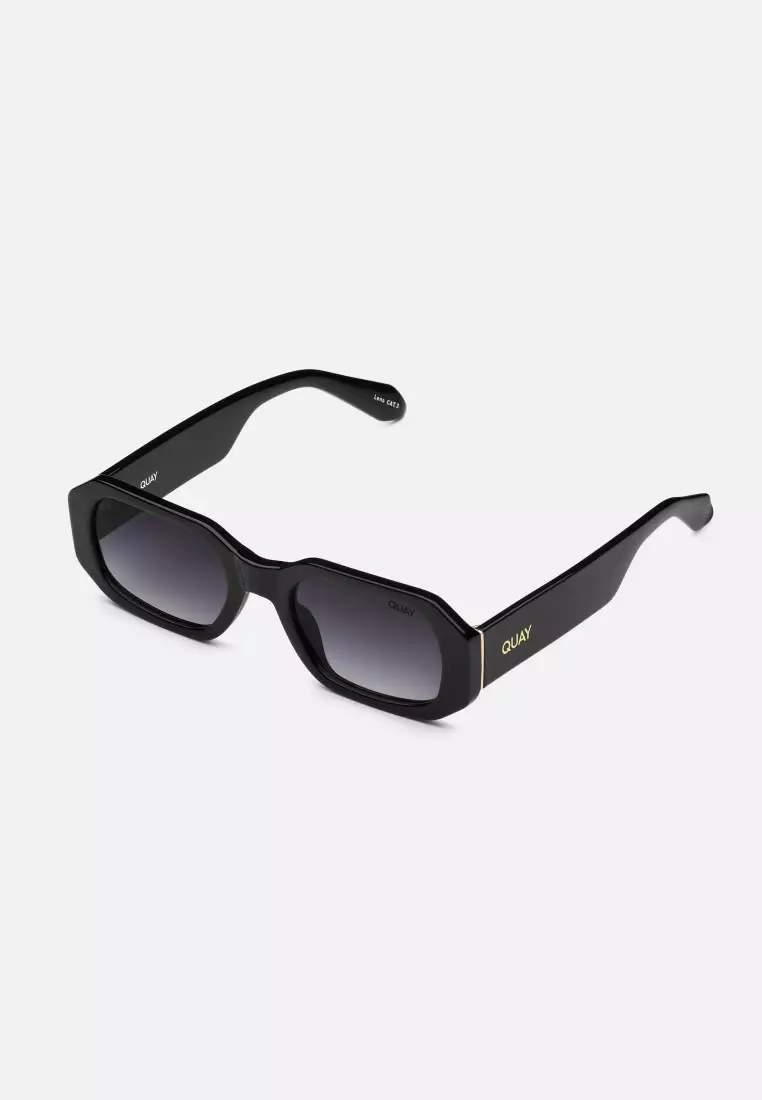 Hyped Up Sunglasses - Black/Smoke
