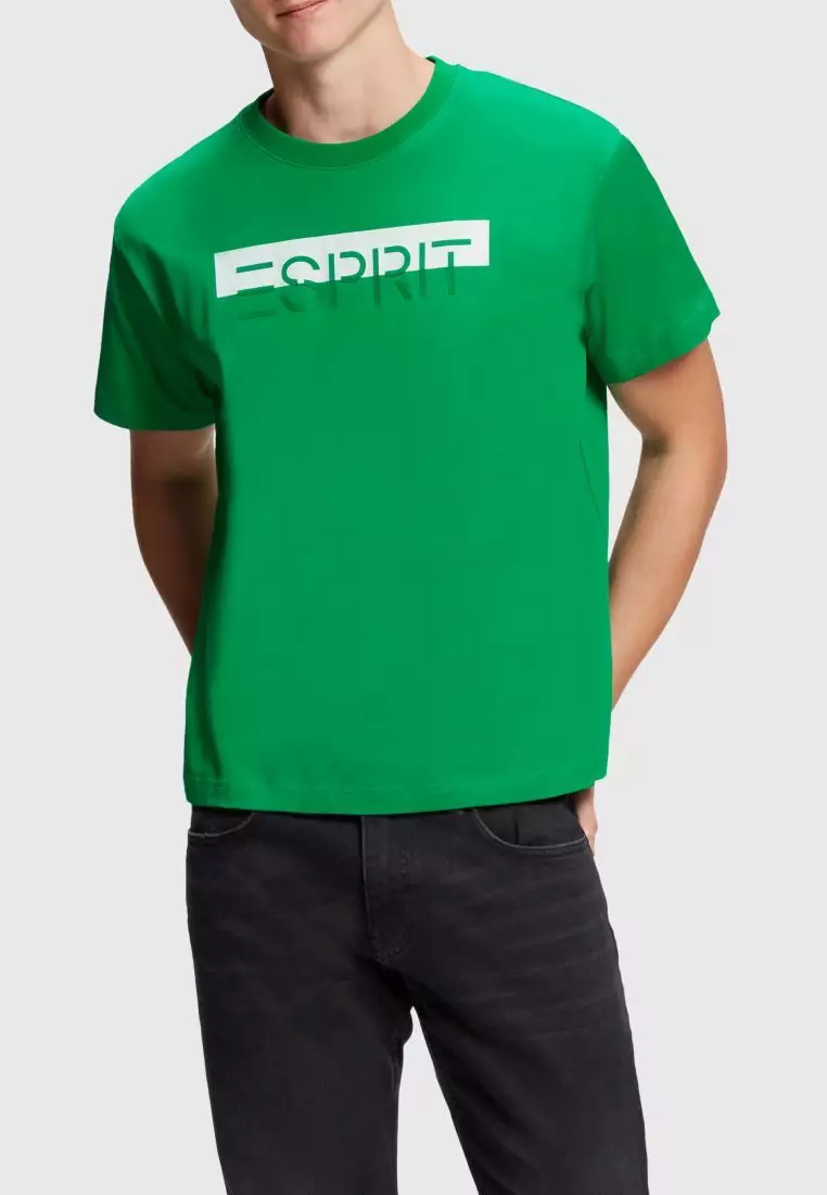 Buy ESPRIT ESPRIT Matte shine logo applique t-shirt Online | ZALORA Malaysia