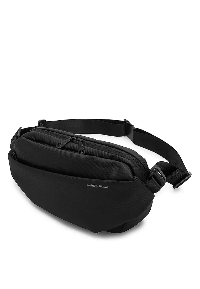 Men's Chest Bag / Sling Bag / Crossbody Bag - Black