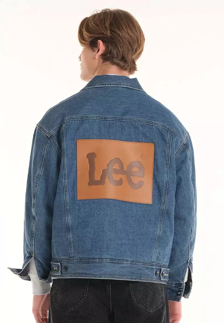 Men's lee denim jacket on sale