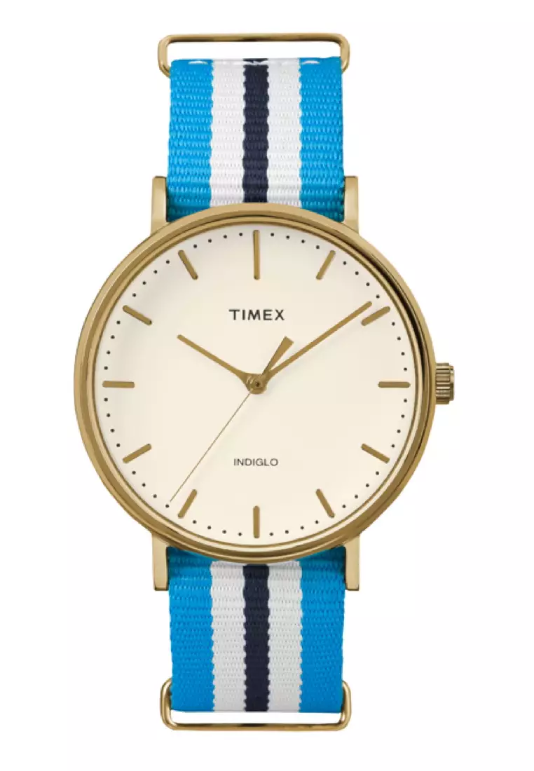 Timex fairfield blue on sale dial