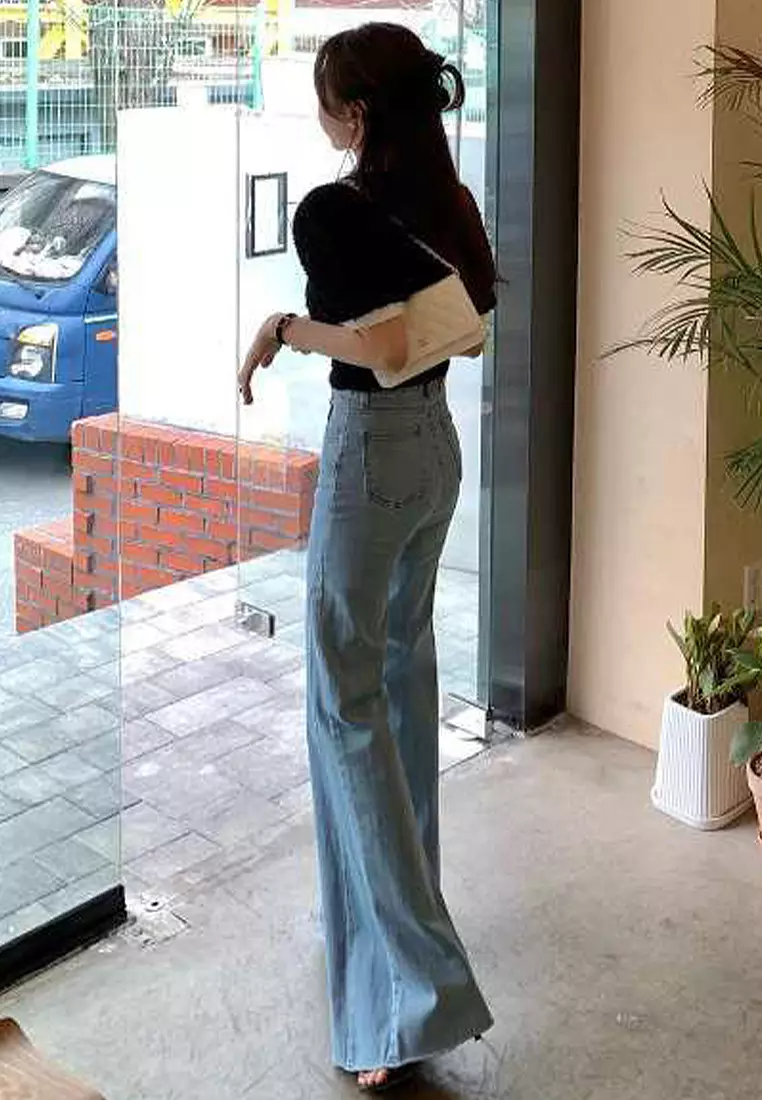 2025 Fashion Slim Flare Jeans CA24041019LGBL