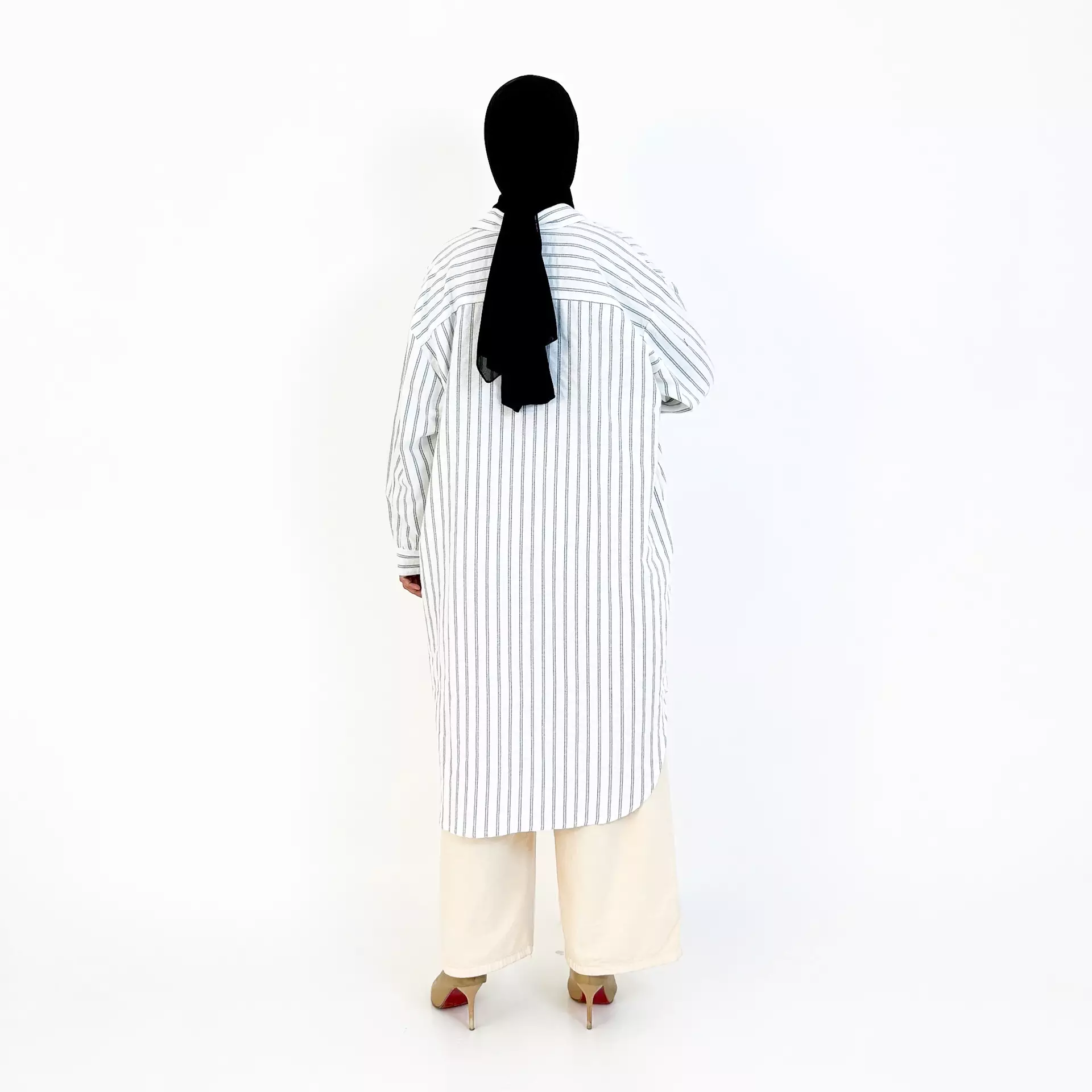 Nay Long Tunic (Kemeja Lengan Panjang Wanita) Putih