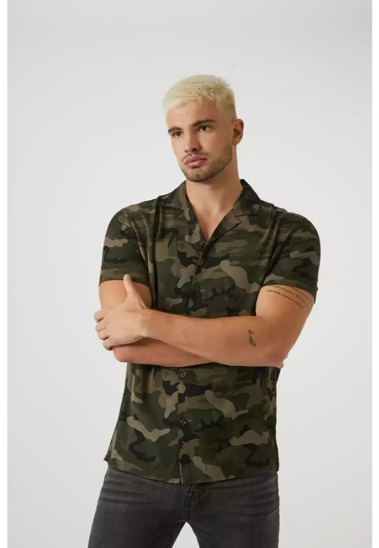 Camo cardigan forever online 21