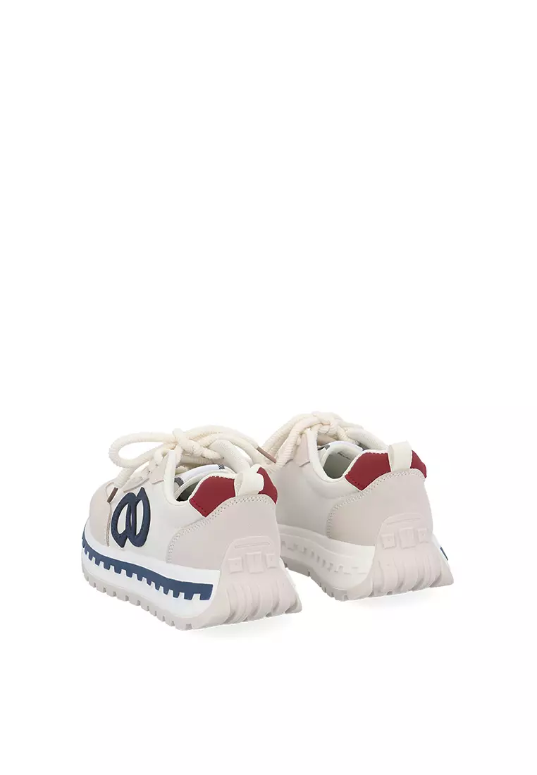 Medium Beige  Elena Academia Platform Sneakers
