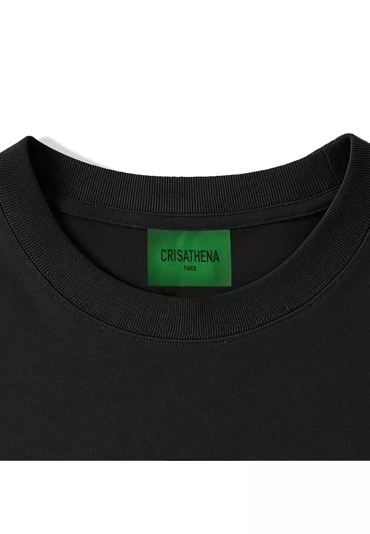 Crisathena Rainbow T-Shirt in Black