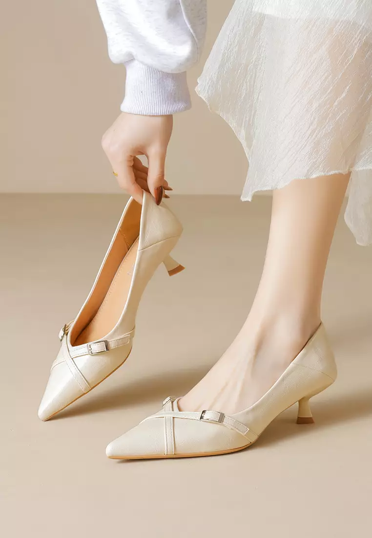 Buy Twenty Eight Shoes Cross Strap Kitten Heel Pumps WW739-5