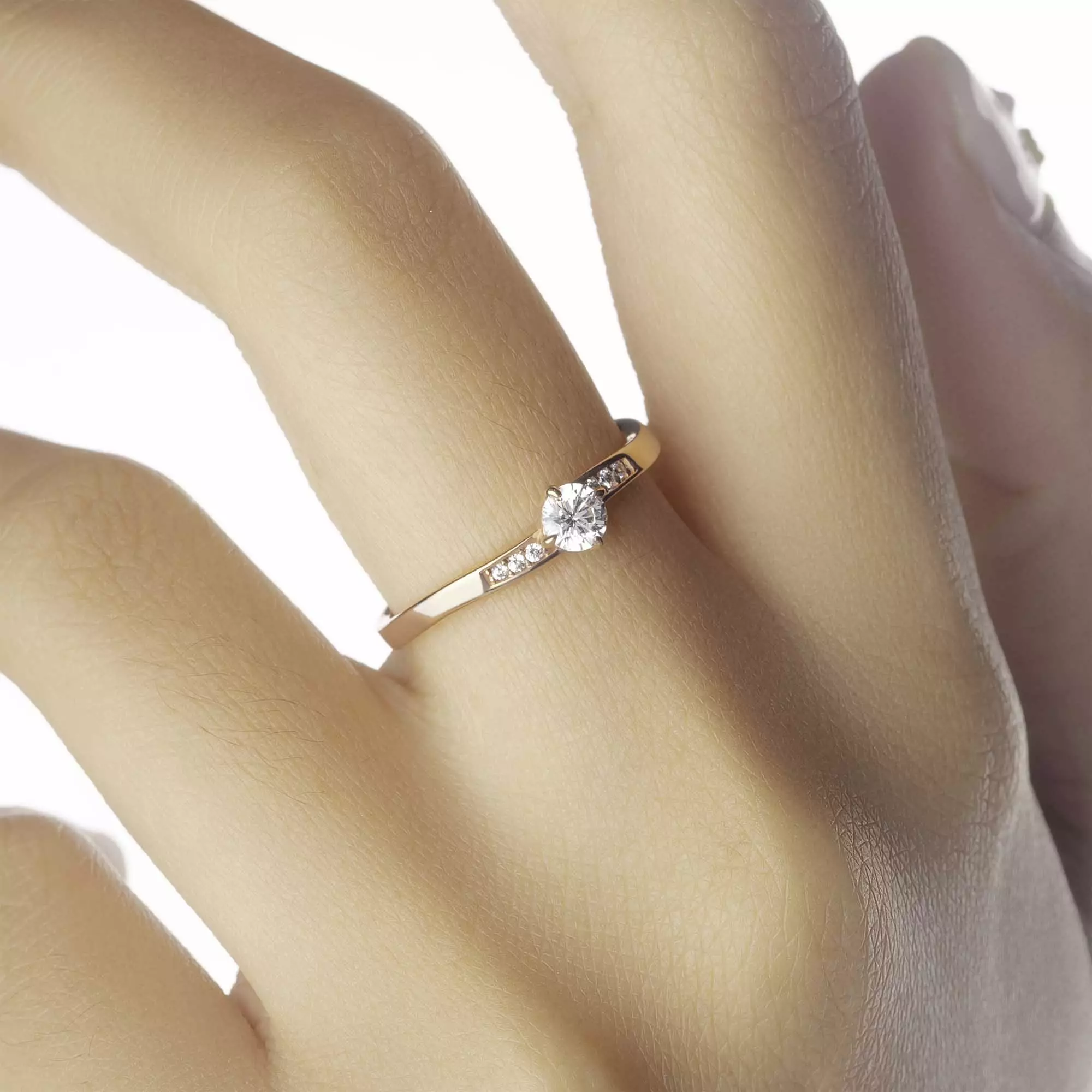 Cincin Emas 7k - Cilia Gold Ring - Adorn Collection 01 - Juene Jewelry