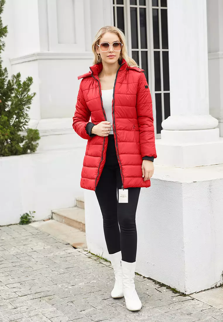 Quilted overcoat on sale
