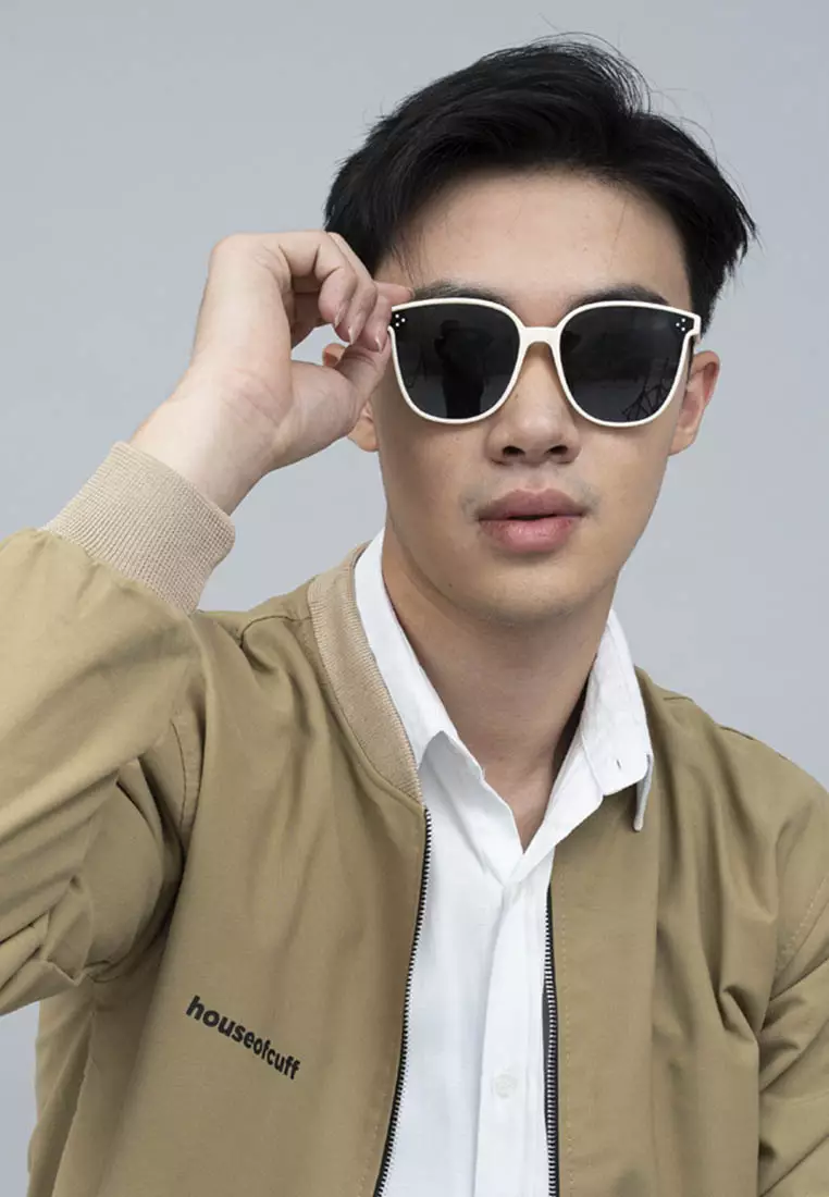 Houseofcuff Frame Kacamata Sun Glasses Pria Wanita Unisex Hitam A16