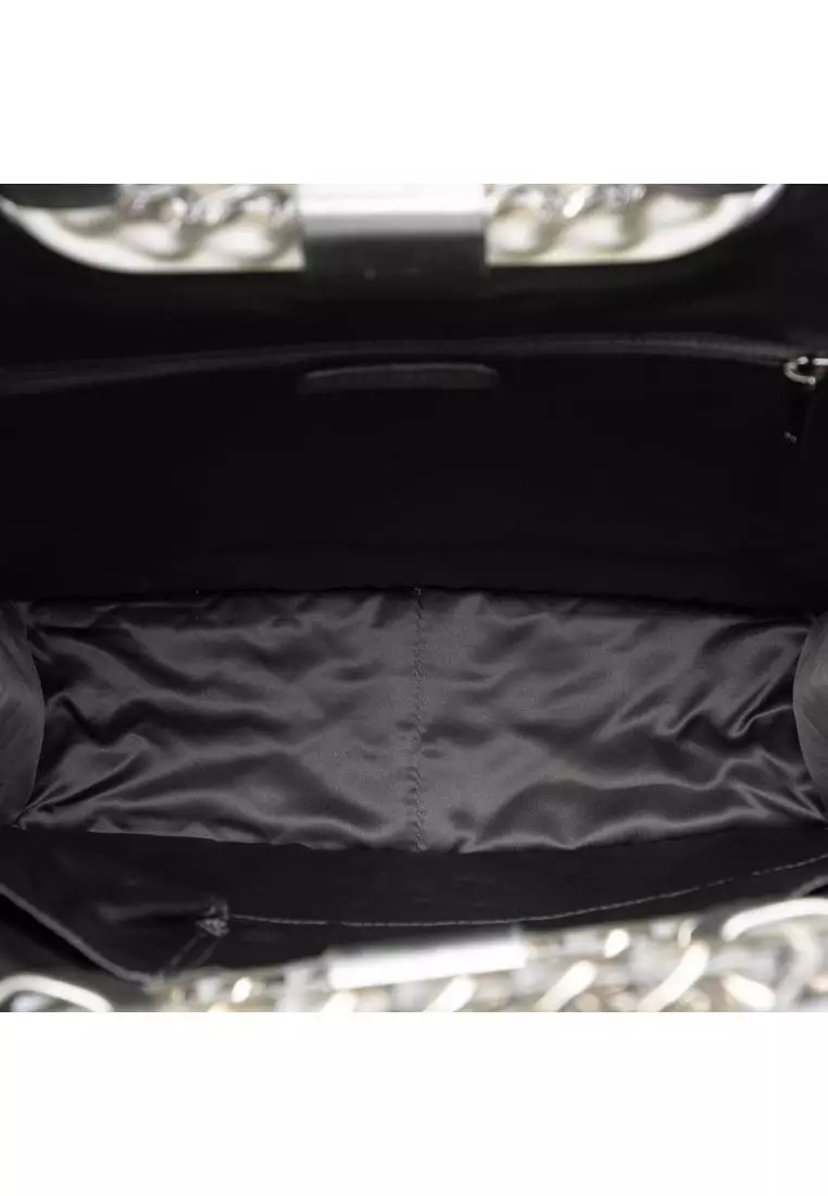 Pre-Loved Chanel Cc Vinyl Ice Cube Shopper Tote