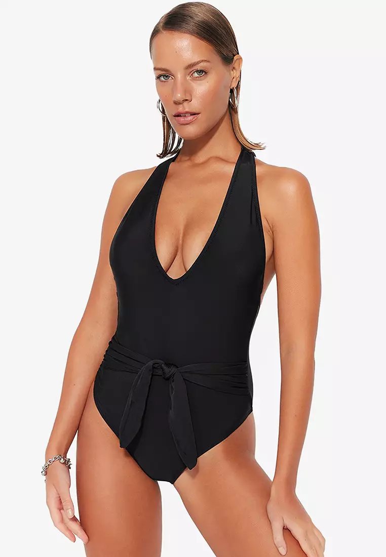 Tie front hotsell monokini