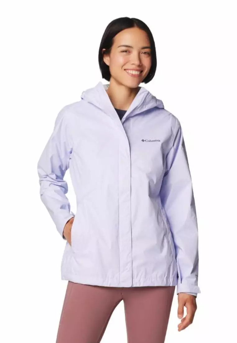 Veste De Pluie Imperméable Columbia Arcadia 2 Pour Fille - Coupe-vent, Respirante - Poches Zippées, Capuche Ajustable - Taille L Bleu Nocturne