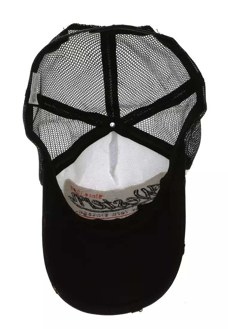 Maxton Topi Trucker Baseball Cap Pria Snapback Mesh Model Western NewYork Resizable Strap Material Cotton Polyester ORIGINAL