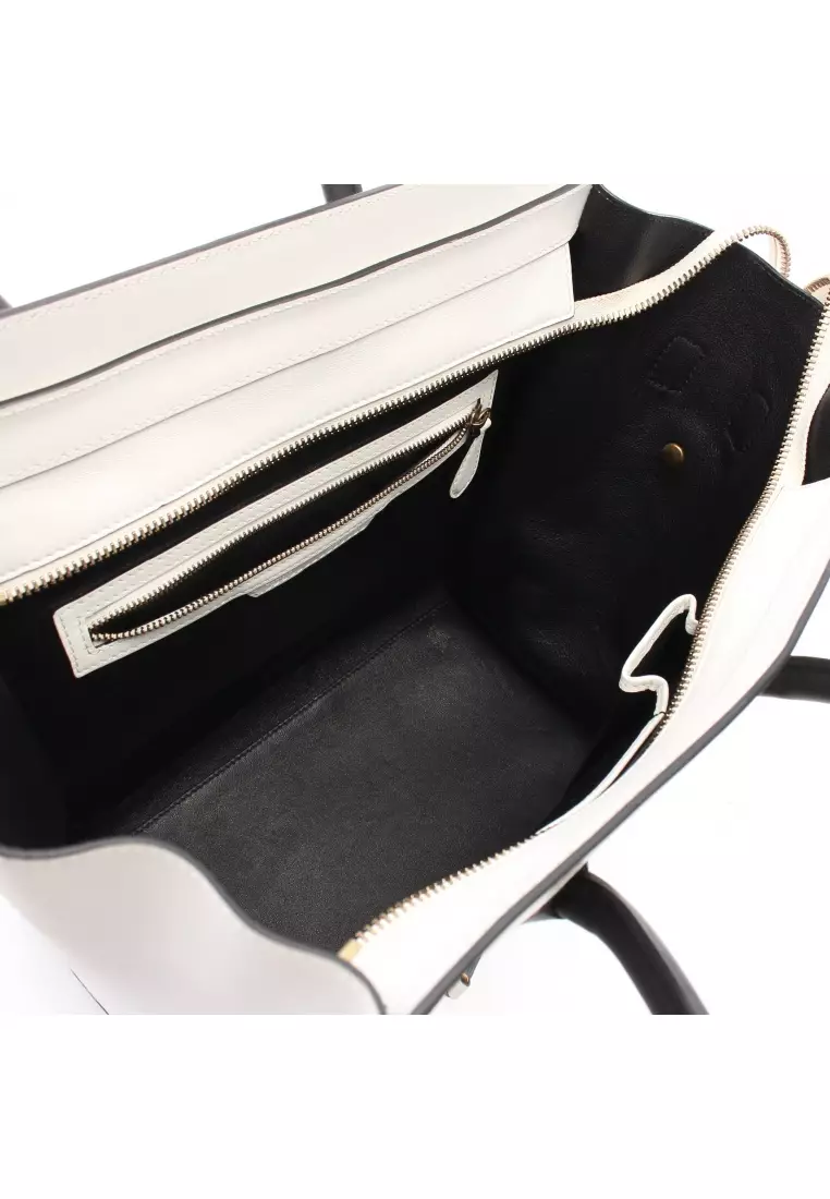 Celine luggage black new arrivals and white