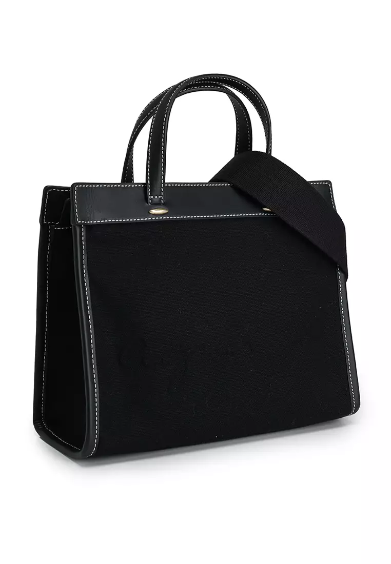 Canvas Small Top-Handle Bag