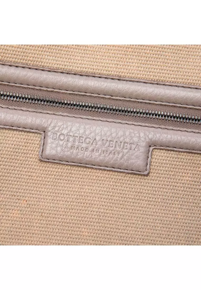 Pre-Loved Bottega Veneta Calfskin Intrecciato Handle Tote