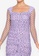 ZALORA OCCASION purple Long Sleeve Mesh Ruched Dress AE885AA2C167BCGS_3