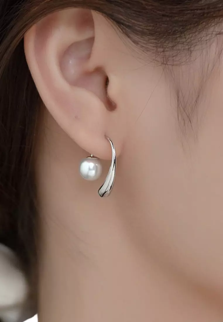 Fake hot sale pearl earrings