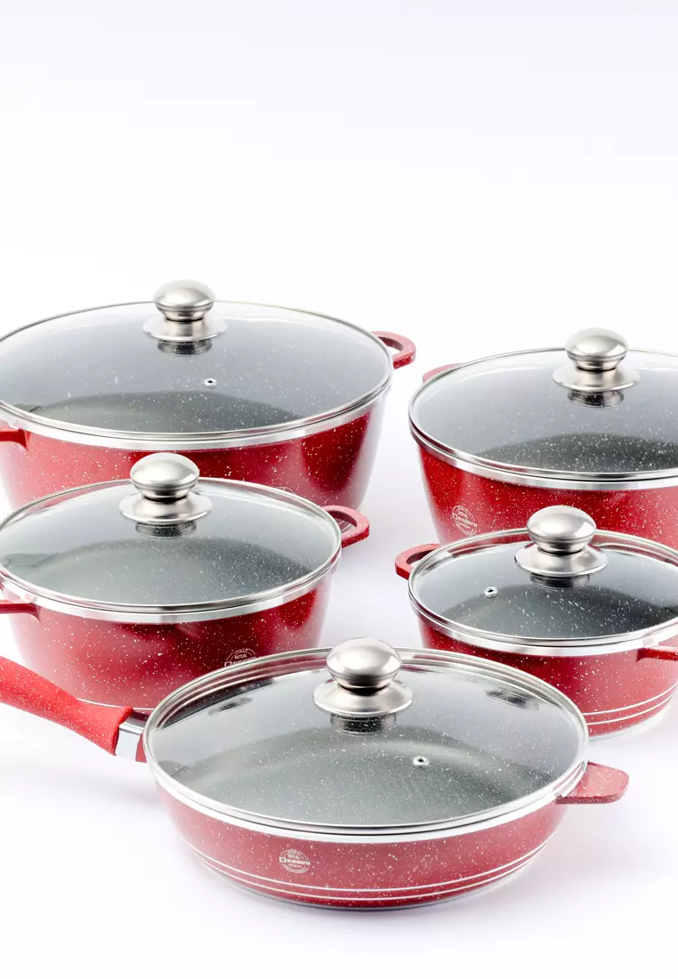 Buy Dessini Cookware Dessini 12pcs Nonstick Aluminium Die Cast Cookware