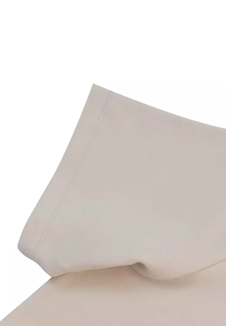 Women's Cotton Spandex Mock Neck Comfort Fit Tee