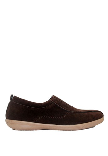 D-Island Shoes Casual Comfort Loafers Suede Brown
