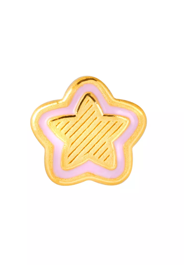 TOMEI [Online Exclusive] Nice Star Charm, Yellow Gold 999