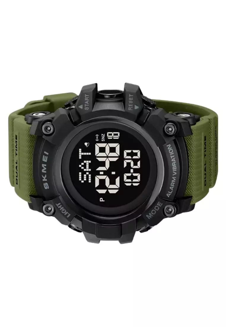 Jam Tangan Digital Pria 2313 Rubber Water Resist ORIGINAL - Green