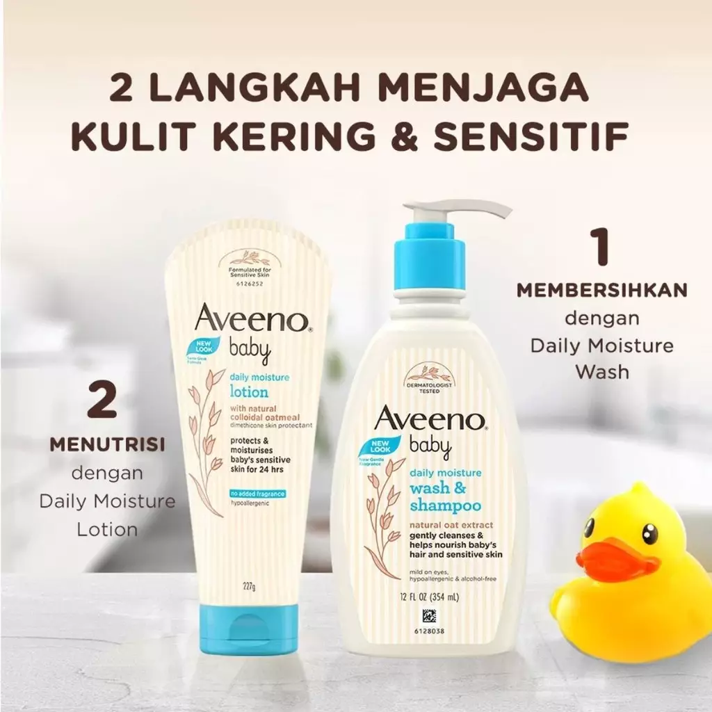 Aveeno® Baby Daily Moisture Lotion 227gr - Losion Pelembap Bayi BPOM