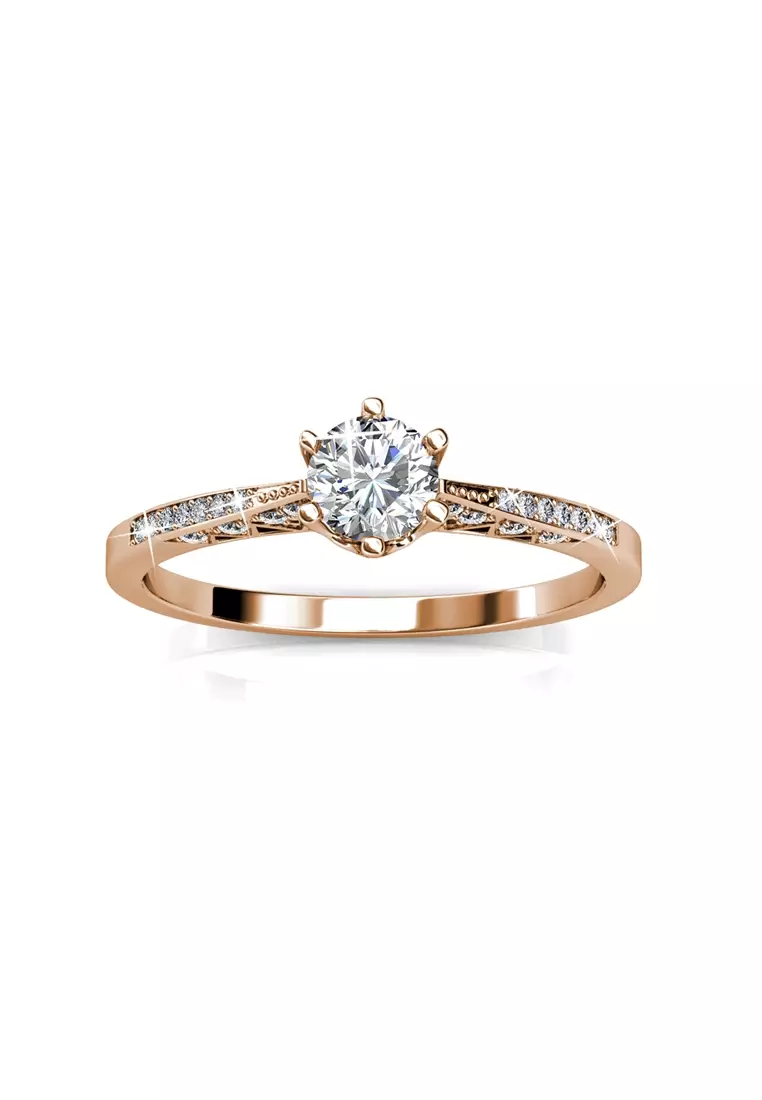 Destiny Ring (Rose Gold) - Cincin Crystal by Her Jewellery
