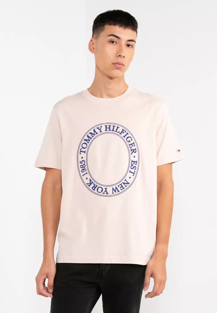 Buy Tommy Hilfiger Logo Embroidery T-Shirt - Tommy Hilfiger