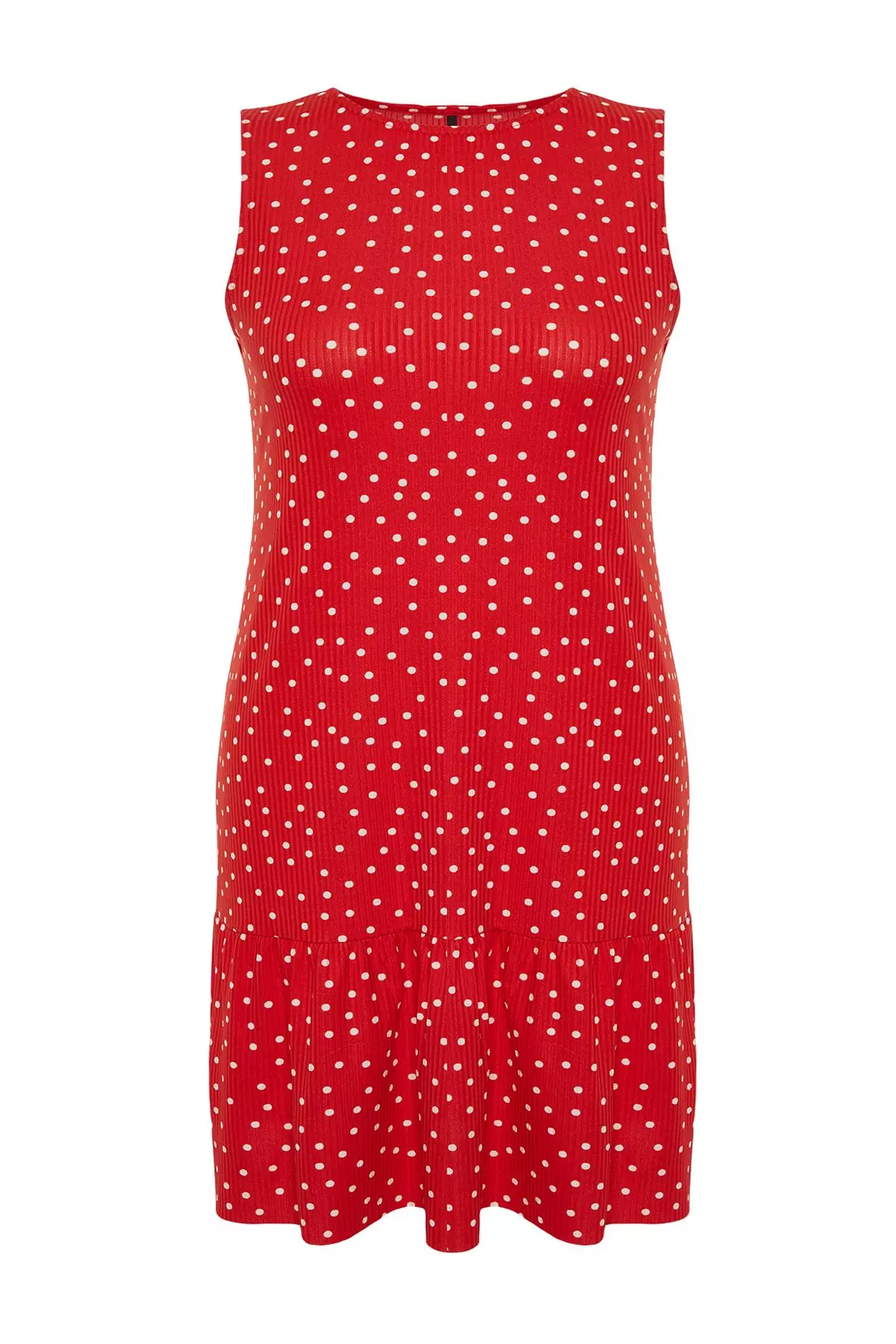 Plus Size Flounce Shift Mini Dress